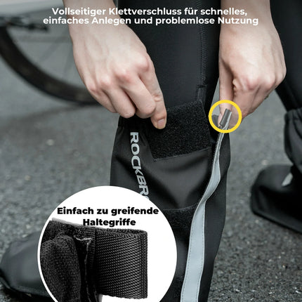 Fahrradüberschuhe Reflektierend Wasserdicht mit Klettverschluss