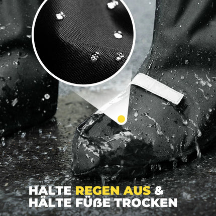 Fahrradüberschuhe Reflektierend Wasserdicht mit Klettverschluss