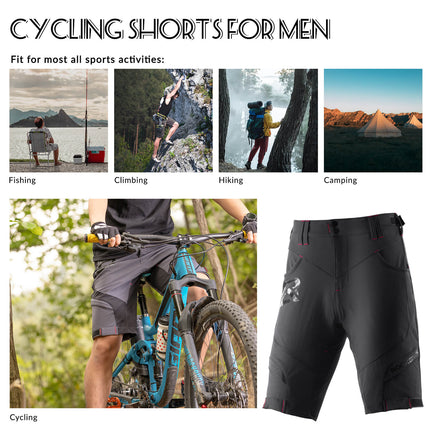 Kurze Atmungsaktive Radhose für Herren (Anti-Stoß)
