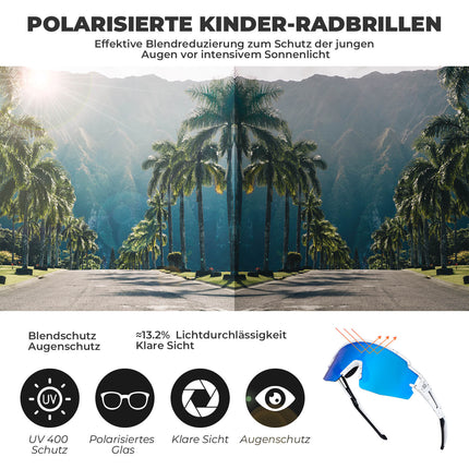 Polarisierte Sport- und Fahrradbrille für Kinder