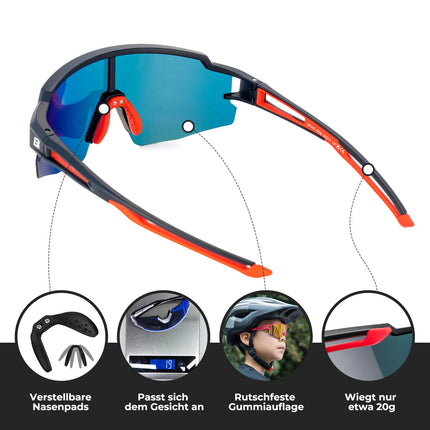 Polarisierte Sport- und Fahrradbrille für Kinder