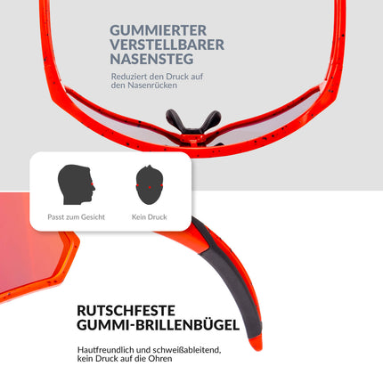 Polarisierte Kinder-Fahrradbrille mit UV400-Schutz