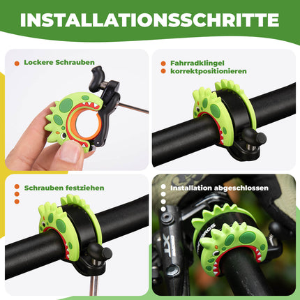 Kinder Fahrradklingel Laut für Lenker 22,2-25,4mm
