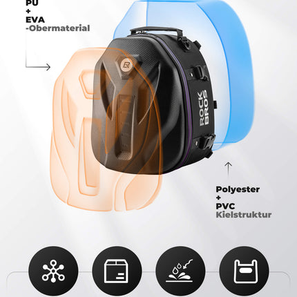 Motorrad Hecktasche Gepäcktasche 12,5L für Rücksitz
