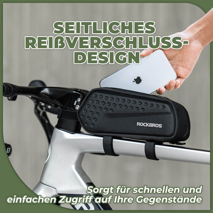 Rahmentasche Oberrohrtasche Schwarz 1,1L
