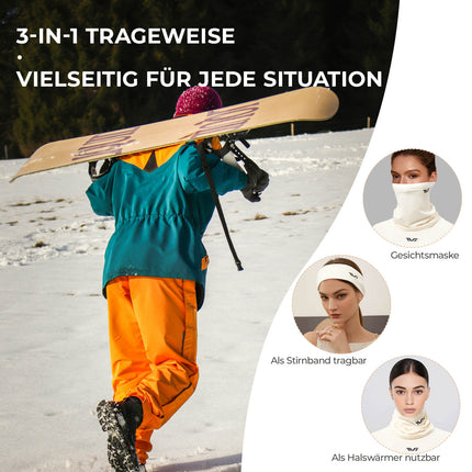 TVI Winter Sturmhaube Atmungsaktiv Warm Maske für Damen