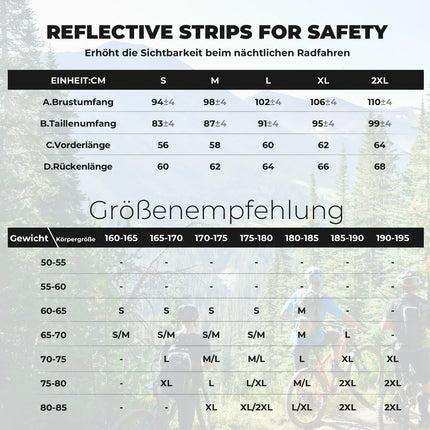 Radtrikot Kurzarm Herren, Atmungsaktives schnelltrocknendes Rennrad Trikot