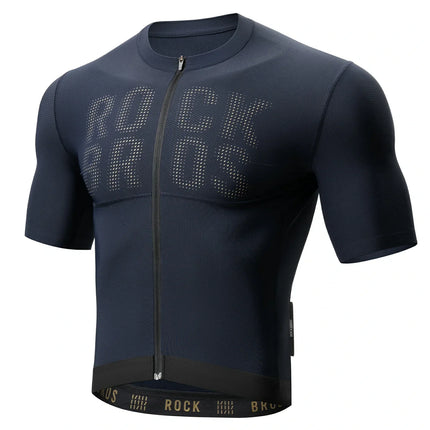 Radtrikot Kurzarm Herren, Atmungsaktives schnelltrocknendes Rennrad Trikot