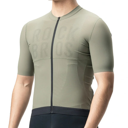 Radtrikot Kurzarm Herren, Atmungsaktives schnelltrocknendes Rennrad Trikot