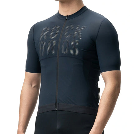 Radtrikot Kurzarm Herren, Atmungsaktives schnelltrocknendes Rennrad Trikot