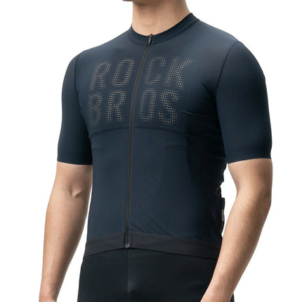 Radtrikot Kurzarm Herren, Atmungsaktives schnelltrocknendes Rennrad Trikot