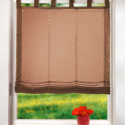Raffrollo Voile »UNI« mit Schlaufen transparent 61008