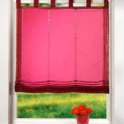 Raffrollo Voile »UNI« mit Schlaufen transparent 61008