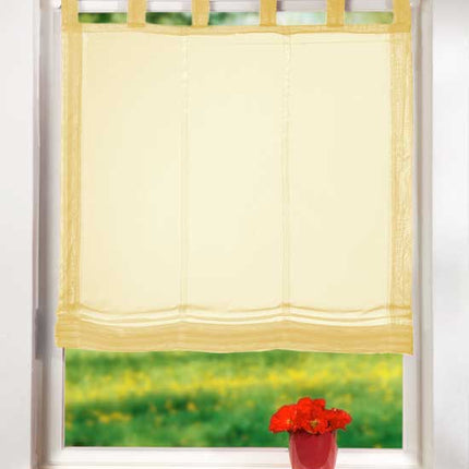 Raffrollo Voile »UNI« mit Schlaufen transparent 61008
