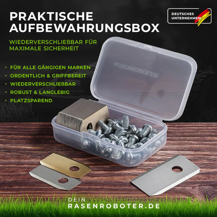 30 Edelstahl Ersatzmesser- Klingen  für Scheppach RoboCut XL600