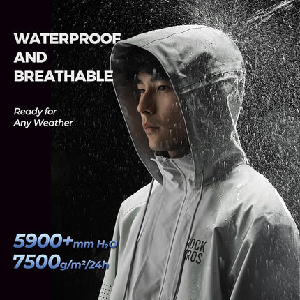 Regenjacke Wasserdichte Atmungsaktiv Regenponcho Regenmantel Windjacke