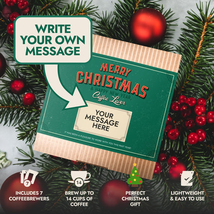 MERRY CHRISTMAS RETRO COFFEE GIFT BOX CUSTOM