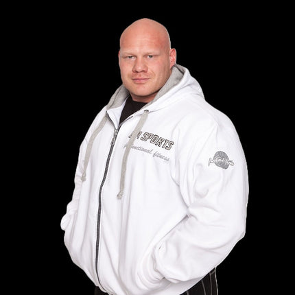 Zip-Hoodie -Unisex- Schwarz / Weiß - C.P. Sports - S15