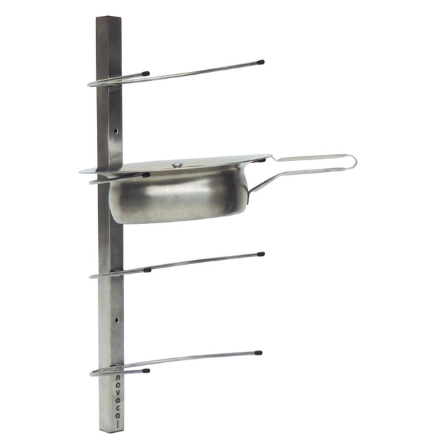 Novocal Wandhalterung Material: Edelstahl für 4 Steckbecken  Gesamtmaße: 225 x 240 x 650 mm (BxTxH | Packung (1 Stück)