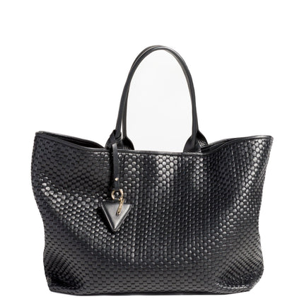 '60' Large Tote Bag with Zip Black