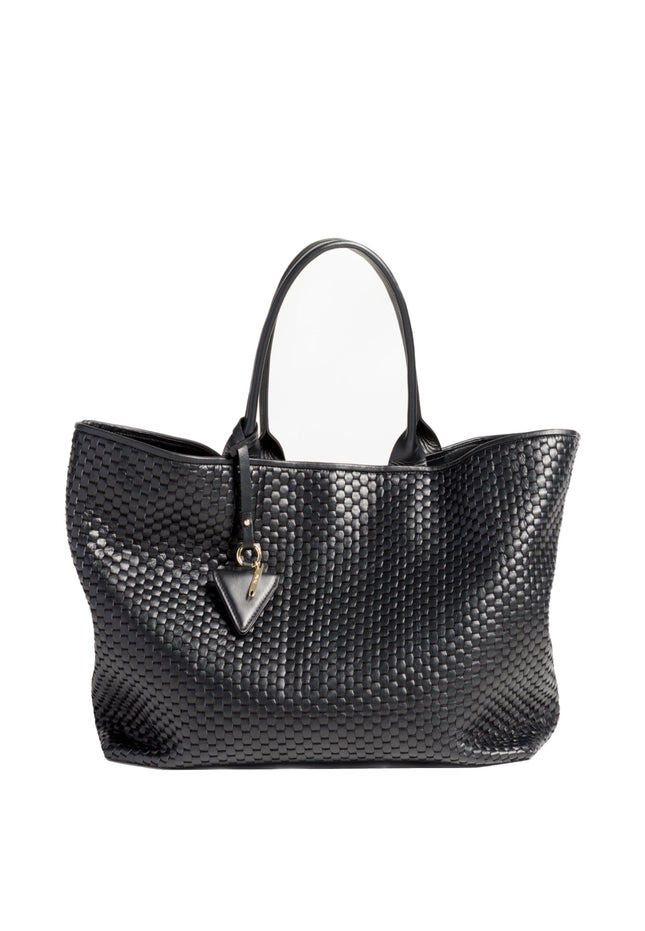 '60' Large Tote Bag with Zip Black