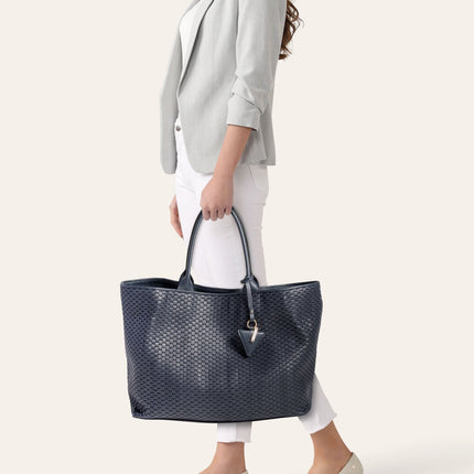 '60' Large Tote Bag Navy Blue