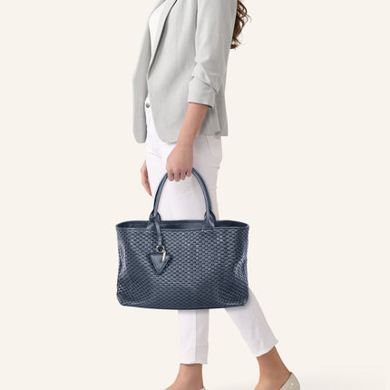 '60' Medium Tote Bag Navy Blue