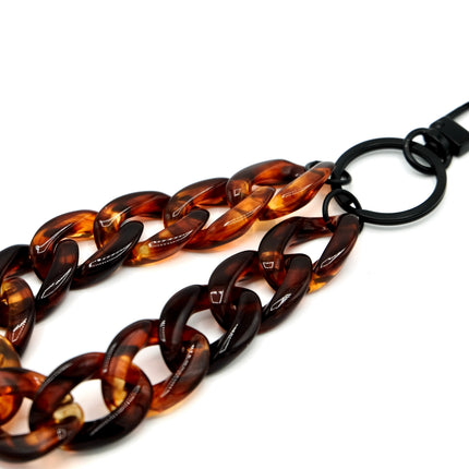 Schlüsselanhänger mit Karabiner Havanna