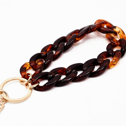 Schlüsselanhänger mit Karabiner Havanna