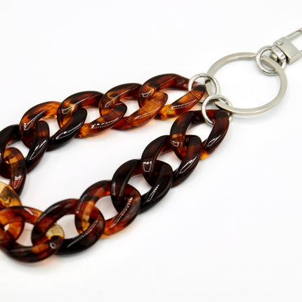 Schlüsselanhänger mit Karabiner Havanna