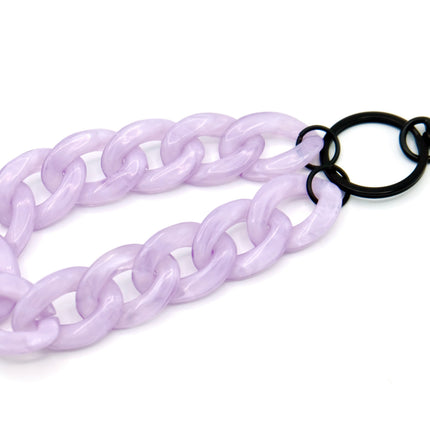 Schlüsselanhänger mit Karabiner Lavendel