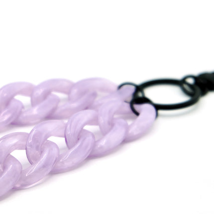Schlüsselanhänger mit Karabiner Lavendel