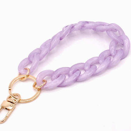 Schlüsselanhänger mit Karabiner Lavendel