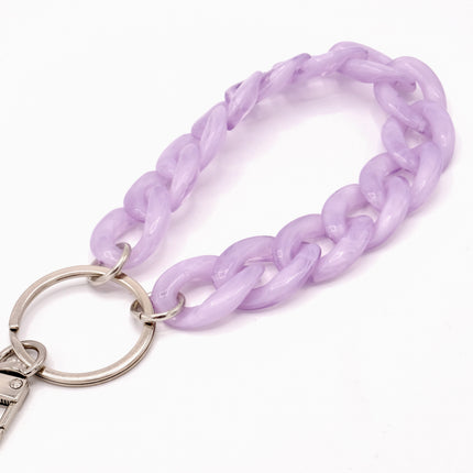 Schlüsselanhänger mit Karabiner Lavendel