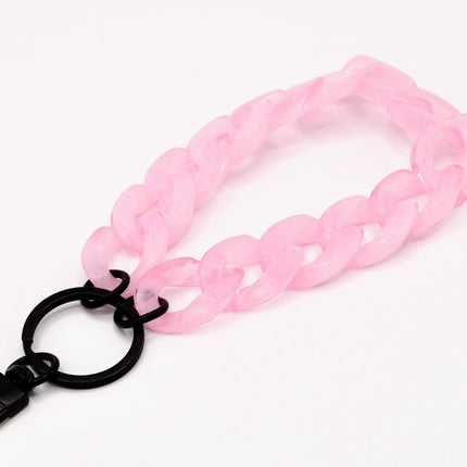Schlüsselanhänger mit Karabiner Rosa