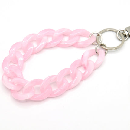 Schlüsselanhänger mit Karabiner Rosa