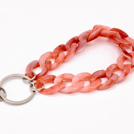 Schlüsselanhänger mit Karabiner Rosenholz