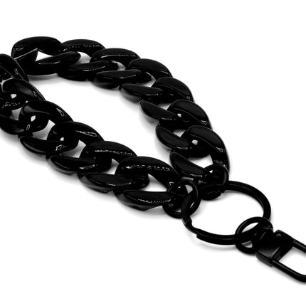 Schlüsselanhänger mit Karabiner Schwarz