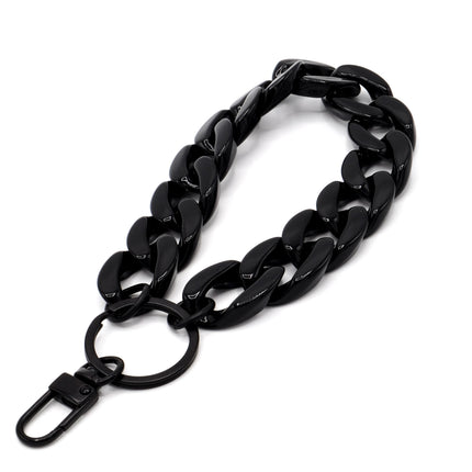 Schlüsselanhänger mit Karabiner Schwarz