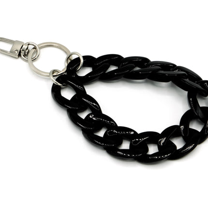 Schlüsselanhänger mit Karabiner Schwarz