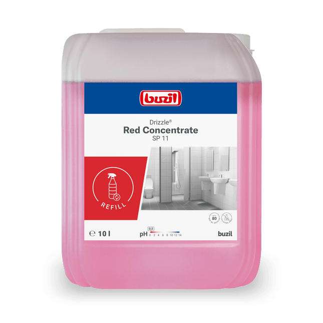 Drizzle® Red Concentrate Sanitärreiniger rot | Kanister (10 l)