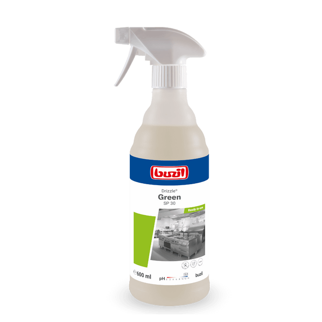 Drizzle® Green Öl- und Fettlöser farblos - hellgelb | Flasche (600 ml)