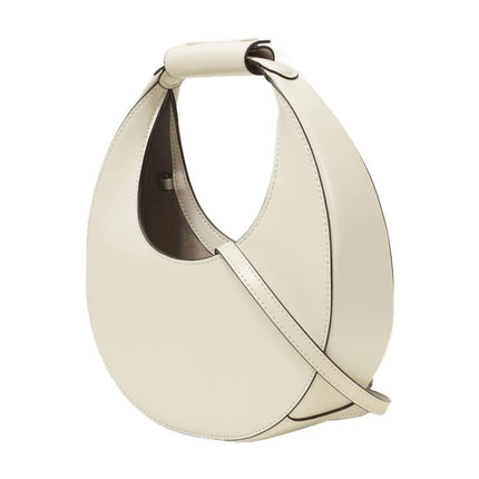 Mini Moon  Handbag - Staud - Cream - Leather
