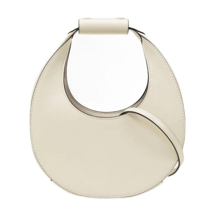 Mini Moon  Handbag - Staud - Cream - Leather