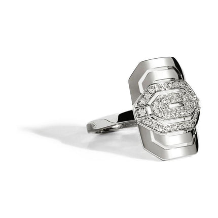 Ring My Way Mini Semi Pavée aus Diamanten/Silber