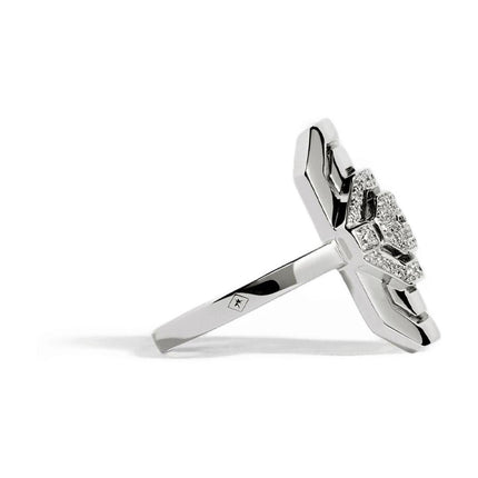 Ring My Way Mini Semi Pavée aus Diamanten/Silber