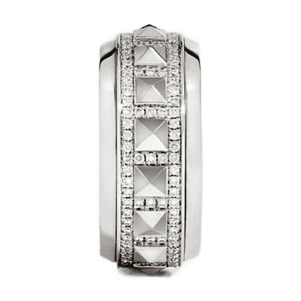 Ring Rockaway Spinner aus Silber und Diamanten