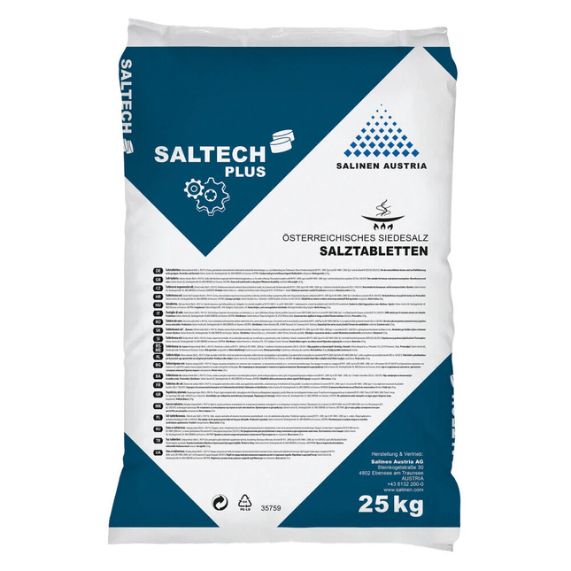 Saltech Plus Regeneriersalz Salztabletten | Sack (25 kg)