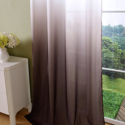Schal blickdicht Vorhang Ösen Gardine Microsatin Farbverlauf Microfaser 204252