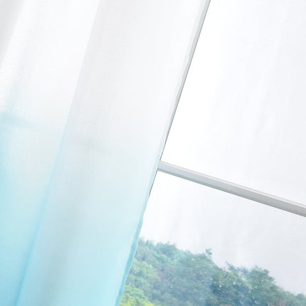 Schal blickdicht Vorhang Ösen Gardine Microsatin Farbverlauf Microfaser 204252